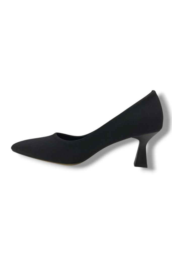 C-Shoes 249-26 Mat Saten Orta Boy Topuklu Sade Kadın Stiletto