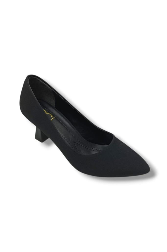 C-Shoes 249-26 Mat Saten Orta Boy Topuklu Sade Kadın Stiletto