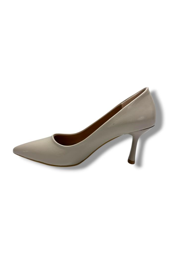 C-Shoes 3149-26 Kırışık Rugan Deri Orta Boy İnce Topuk Kadın Stiletto