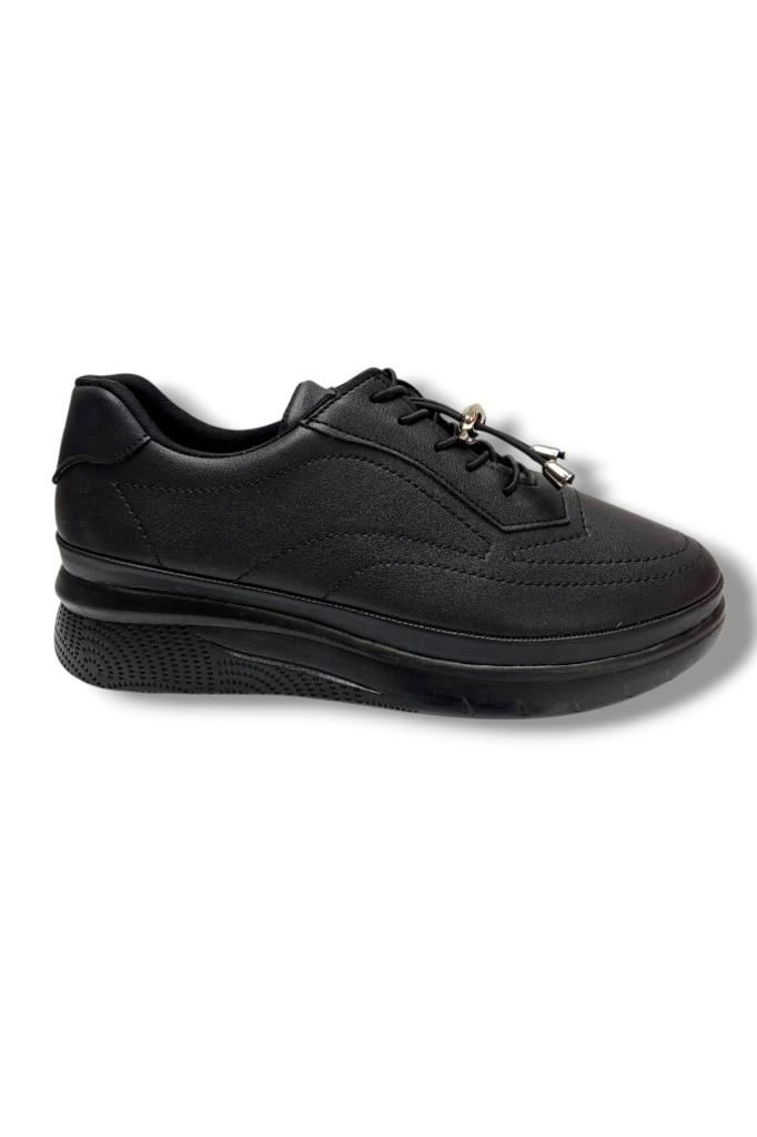 C-Shoes 3428-26 Cilt Deri Anatomik Bağcıklı Kadın Comfort Ayakkabı 38-40