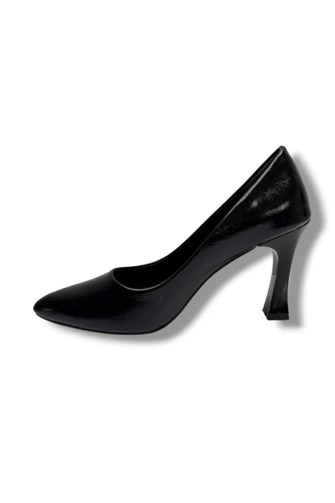 C-Shoes 349-26 Kırışık Rugan Deri Kadın Stiletto