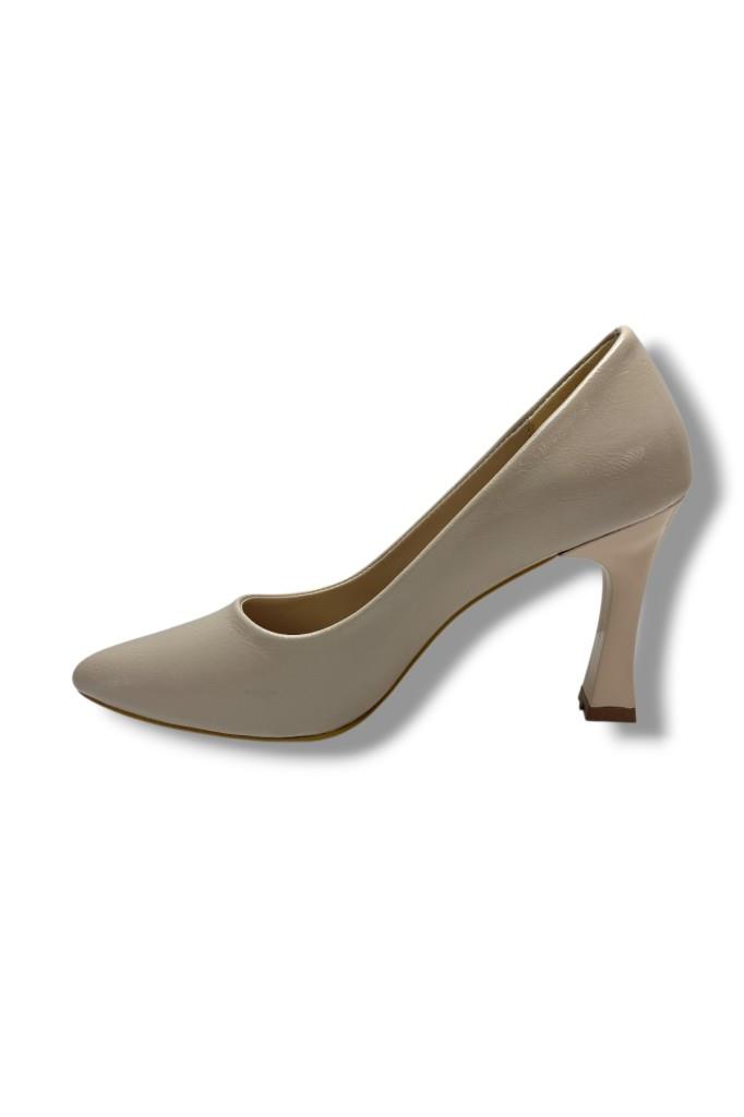 C-Shoes 349-26 Kırışık Rugan Deri Kadın Stiletto
