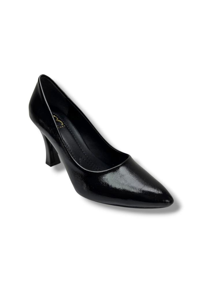 C-Shoes 349-26 Kırışık Rugan Deri Kadın Stiletto