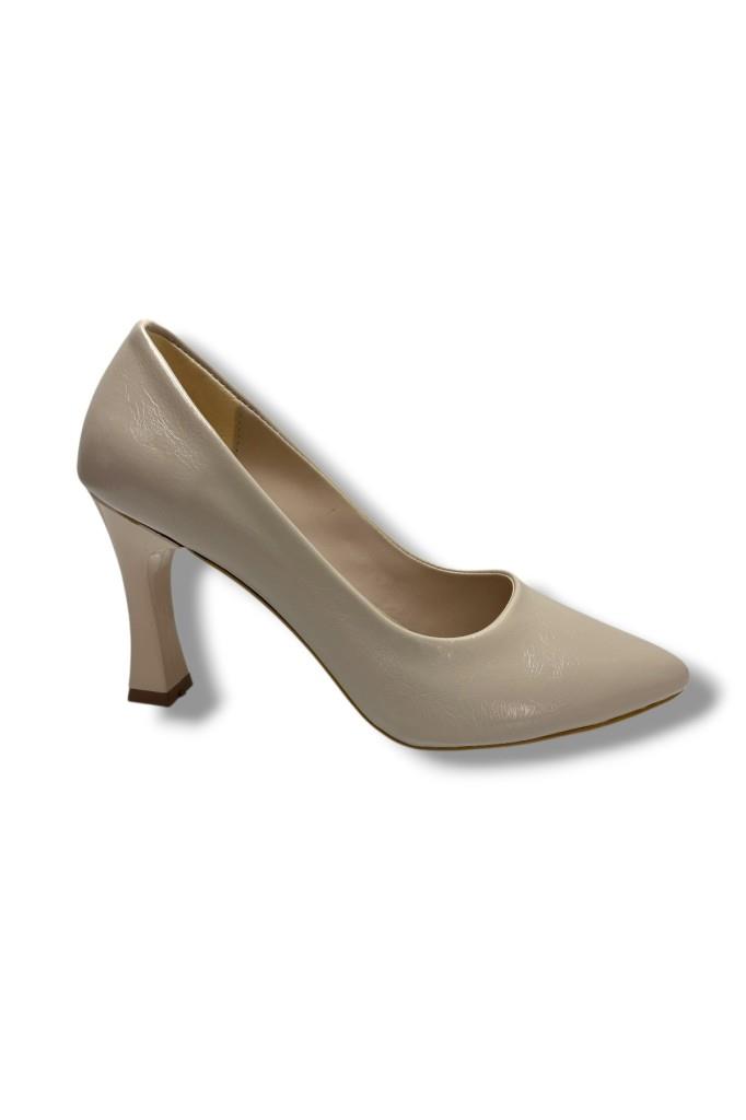 C-Shoes 349-26 Kırışık Rugan Deri Kadın Stiletto
