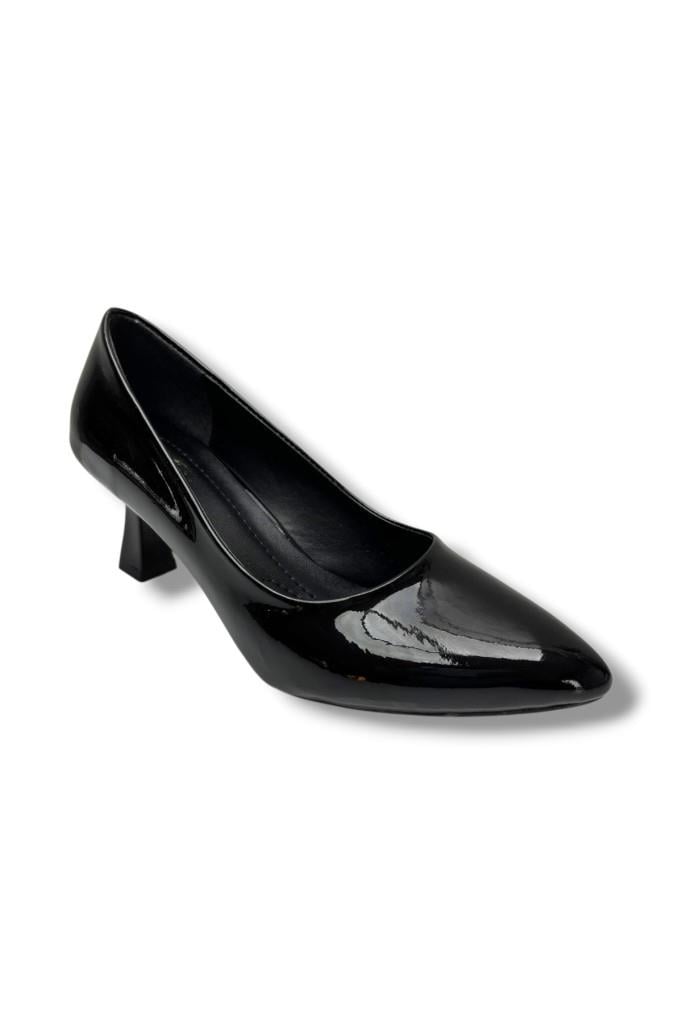 C-Shoes 349-26 Rugan Deri Orta Boy Topuklu Kadın Stiletto