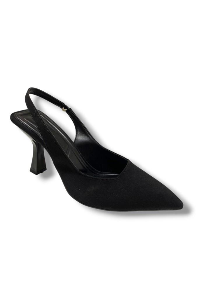C-Shoes 809-25 Zara Arkası Açık Kısa Topuk Kadın Ayakkabı