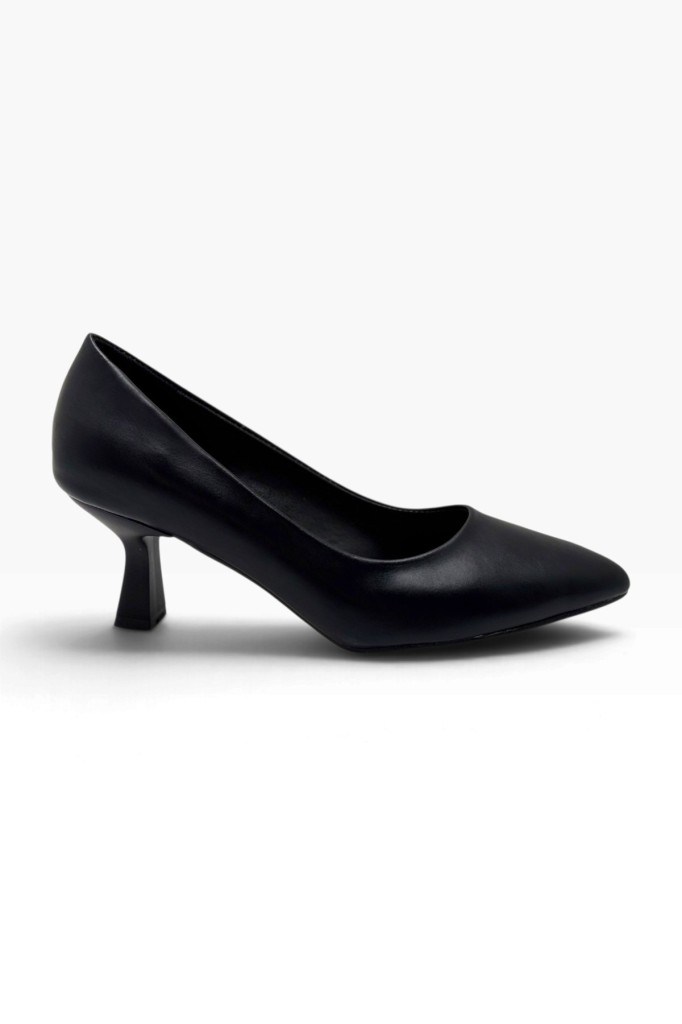 C-Shoes BJ249-26 Cilt Deri Orta Boy Topuklu Kadın Stiletto