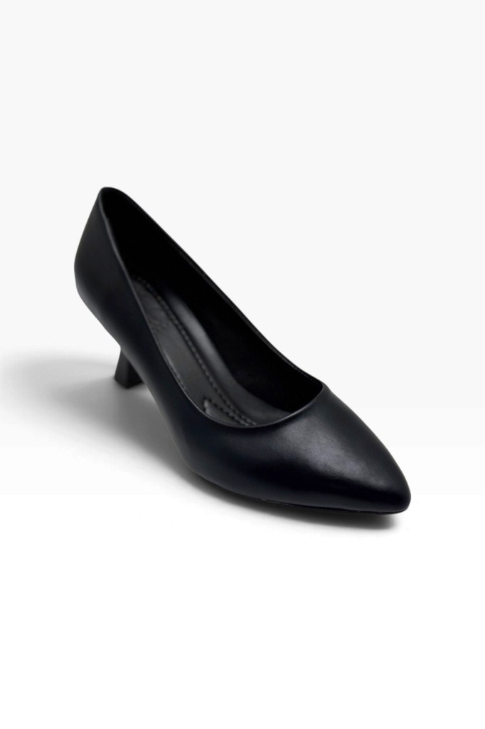 C-Shoes BJ249-26 Cilt Deri Orta Boy Topuklu Kadın Stiletto