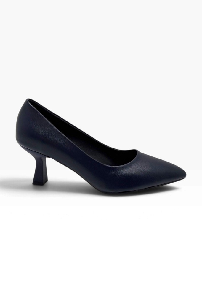 C-Shoes BJ249-26 Cilt Deri Orta Boy Topuklu Kadın Stiletto