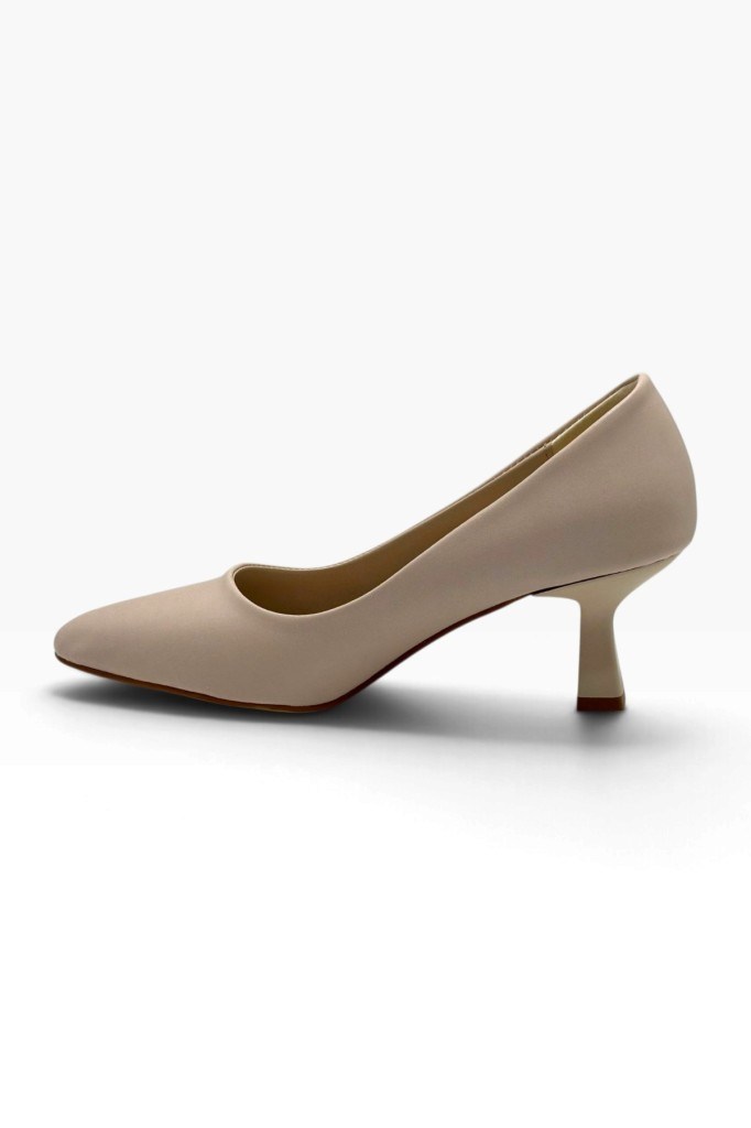 C-Shoes BJ249-26 Cilt Deri Orta Boy Topuklu Kadın Stiletto