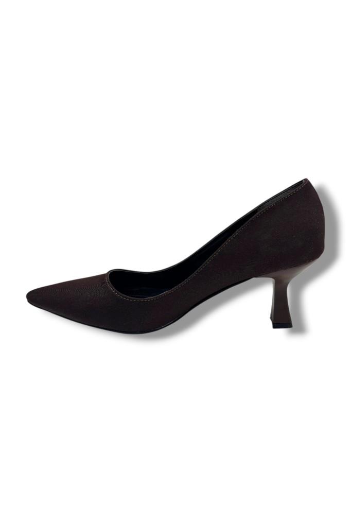 C-Shoes NB200-26 Süet Deri Orta Boy İnce Topuk Kadın Stiletto