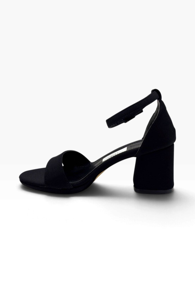 C-Shoes VM307-26 Saten Tek Bant Kalın Topuk Kadın Sandalet