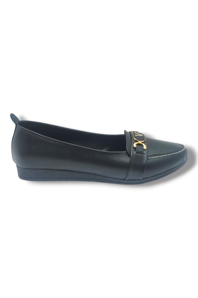 C-Shoes YS3008-26 Cilt Taşlı V Toka Anatomik Kadın Babet 41-42