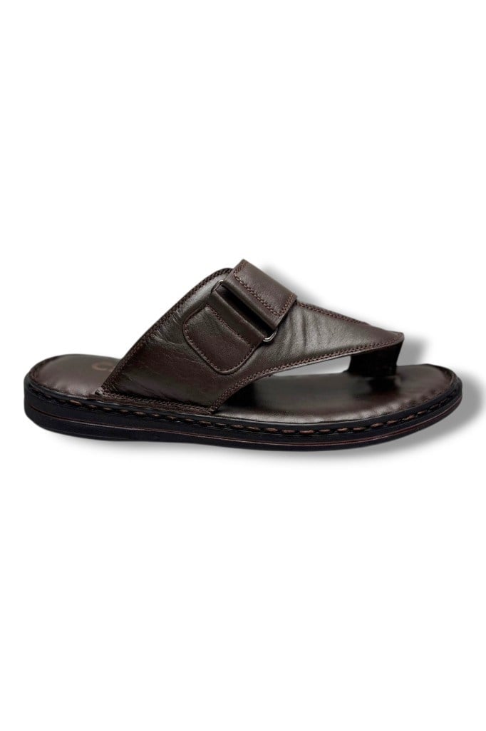 Cakgo 120-26 Hakiki Deri Ultra Soft Parmak Arası Anatomik Erkek Terlik 40-47