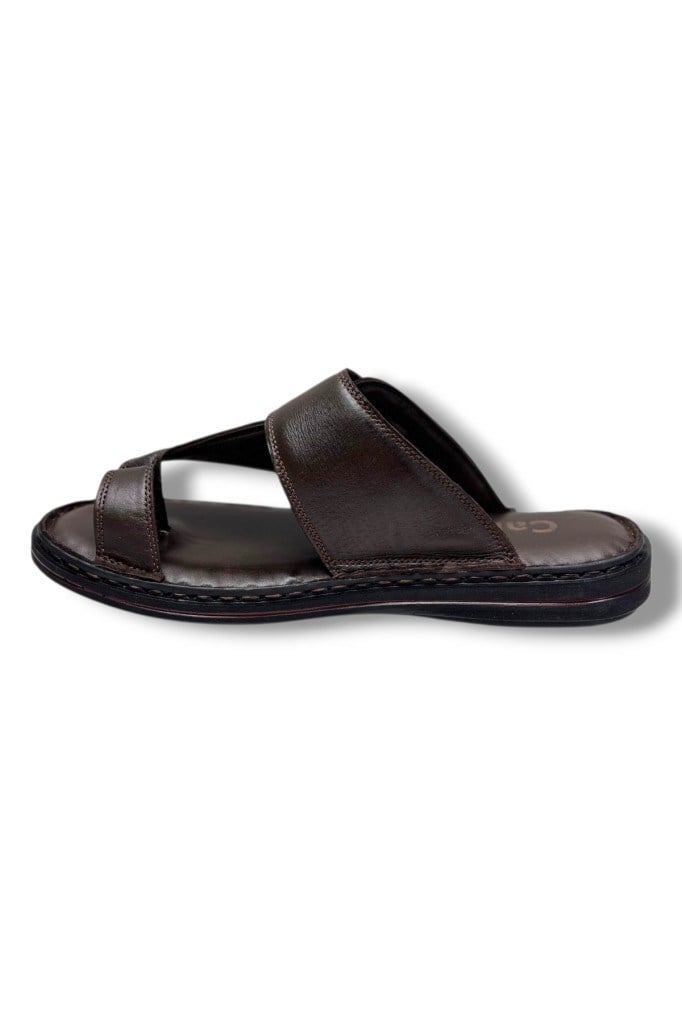Cakgo 120-26 Hakiki Deri Ultra Soft Parmak Arası Anatomik Erkek Terlik 40-47