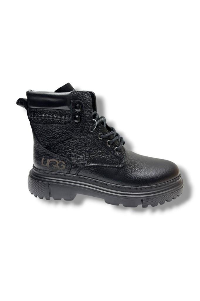 Cakgo 190-26 Hakiki Deri Anatomik Bağcıklı Erkek Bot