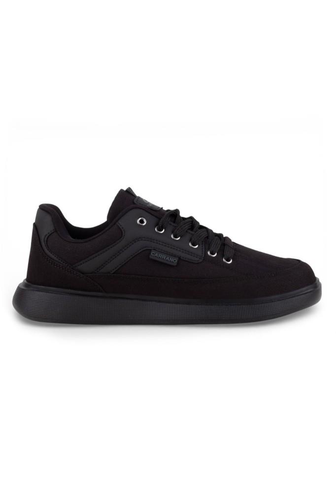 Carrano 1157-26 Dayanıklı Tekstil Anatomik Erkek Sneaker Sade Siyah
