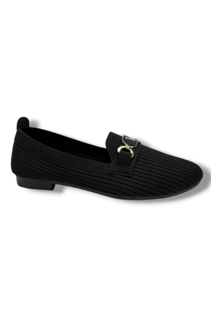 Ceylan Shoes 155-26 Triko V Toka Anatomik Kadın Babet