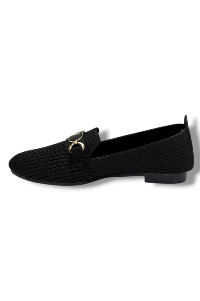Ceylan Shoes 155-26 Triko V Toka Anatomik Kadın Babet