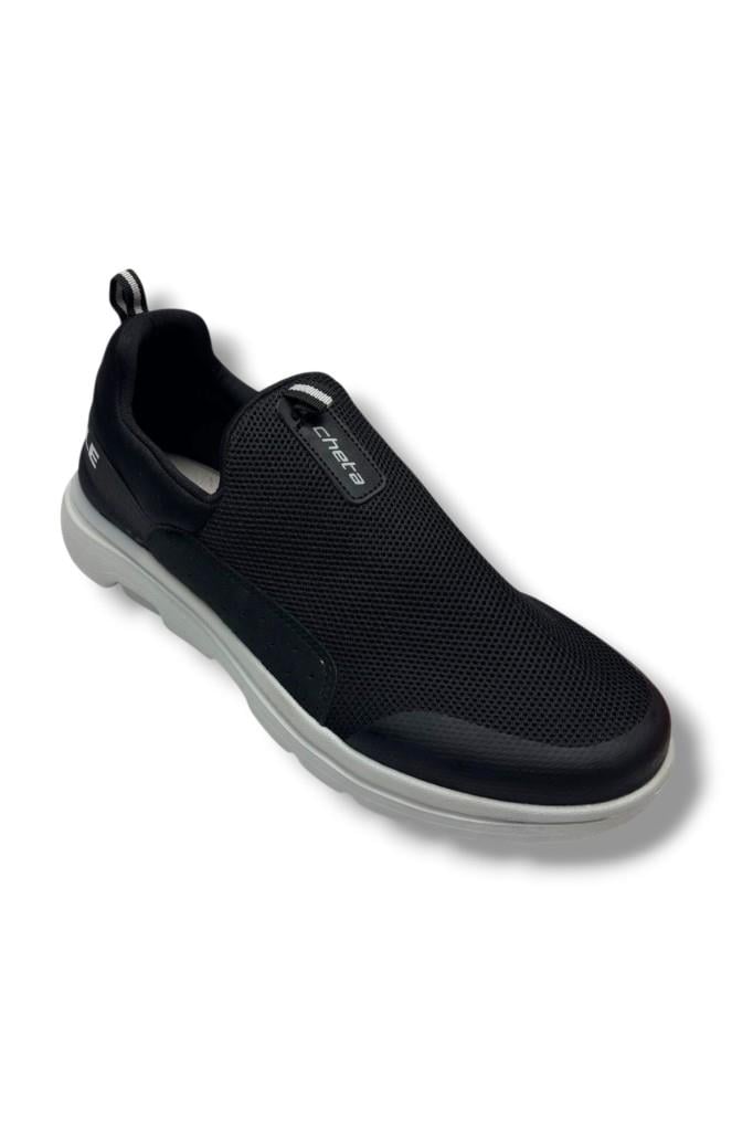 Cheta 082-26 Anorak Slip On Erkek Sneaker Siyah Füme