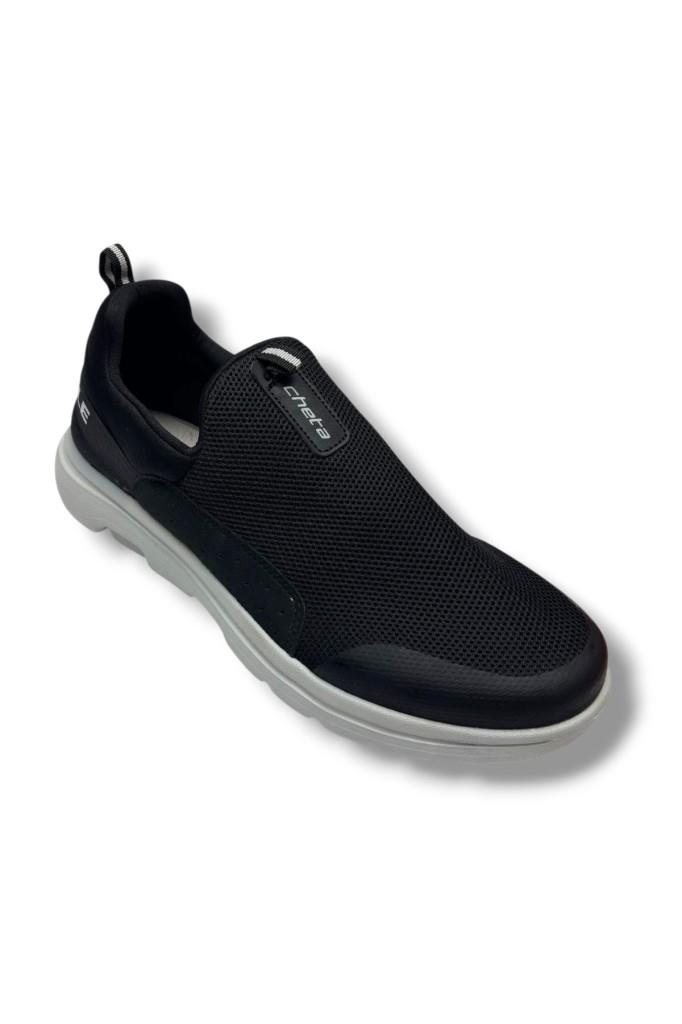 Cheta 082-26 Anorak Slip On Erkek Sneaker Siyah Füme