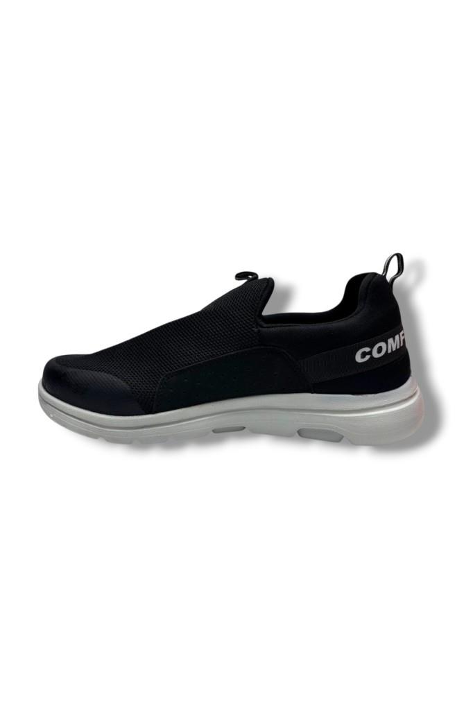 Cheta 082-26 Anorak Slip On Erkek Sneaker Siyah Füme