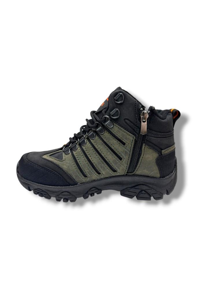 Dakırs 116-26 Deri Outdoor Kürklü Fermuarlı Çocuk Bot 36-39