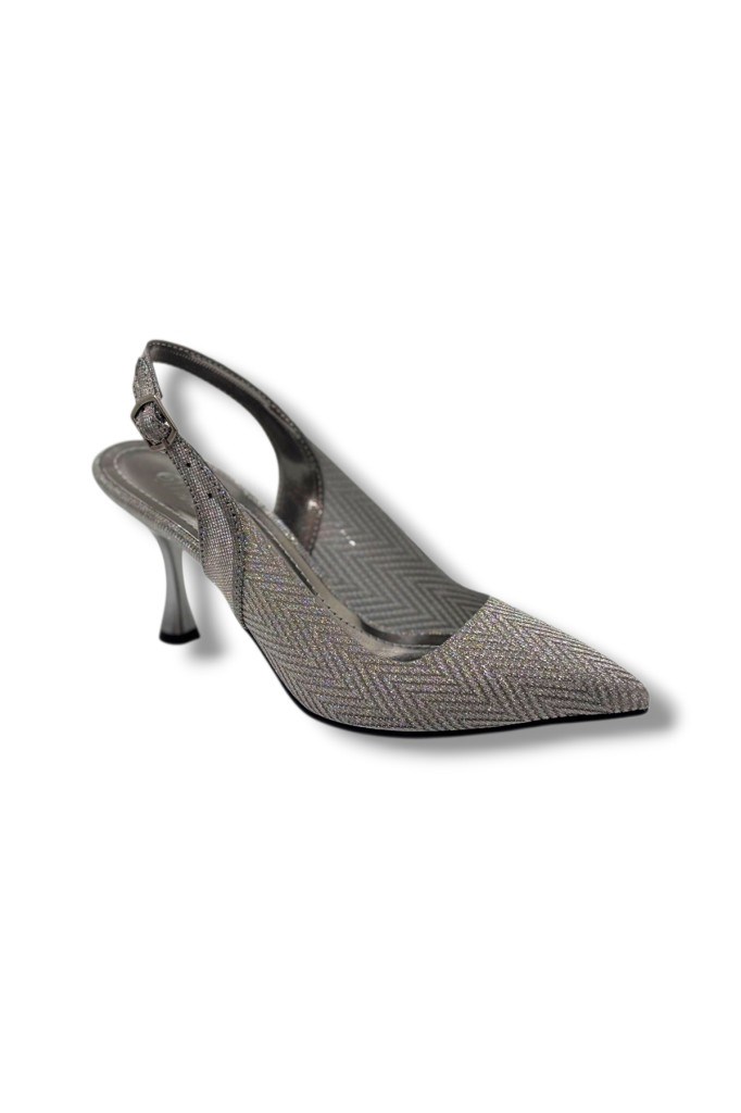 Desire 616-26 Siimli Saten İnce Topuk Kadın Stiletto (8cm)