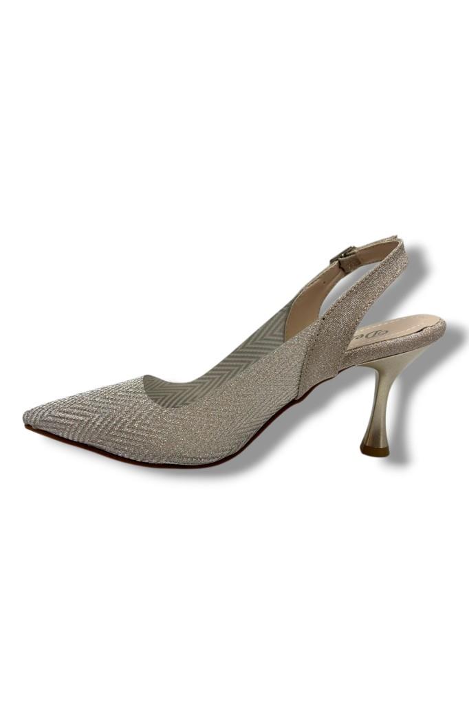 Desire 616-26 Siimli Saten İnce Topuk Kadın Stiletto 8,5cm