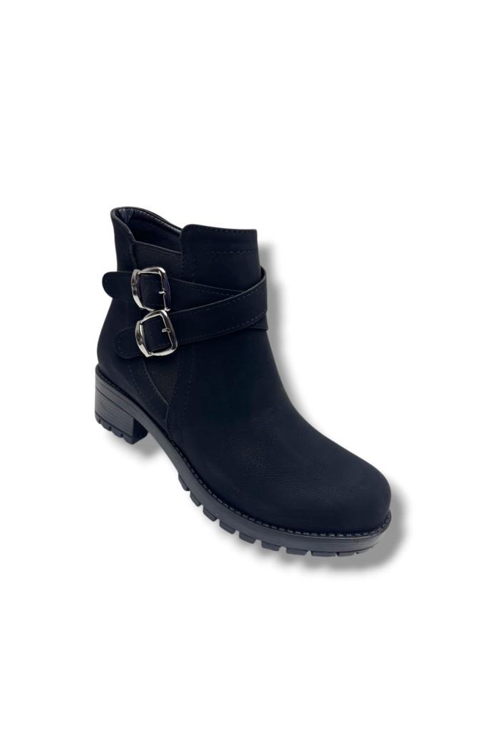 Efsun 2160-26 Yağlı Deri Trend Fashion Fermuarlı Kadın Bot
