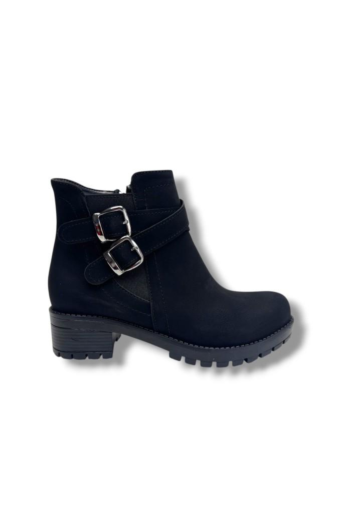 Efsun 2160-26 Yağlı Deri Trend Fashion Fermuarlı Kadın Bot