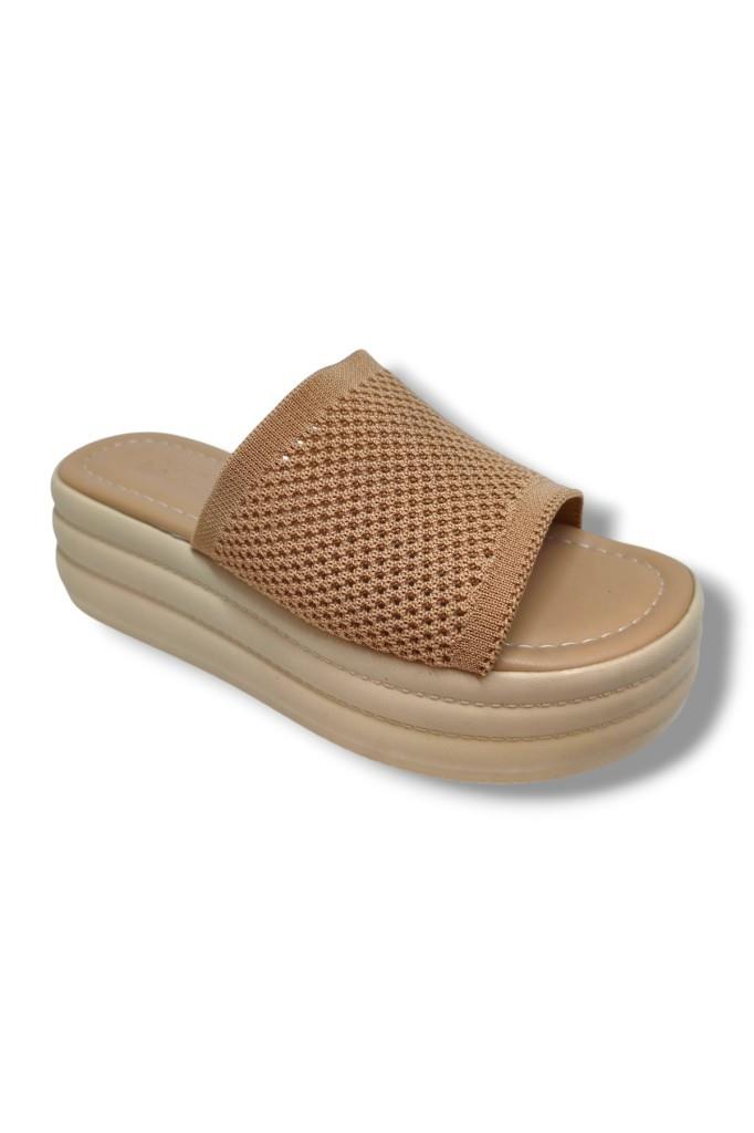 Efsun 3009-25 Triko Anatomik Dolgu Topuk Kadın Terlik