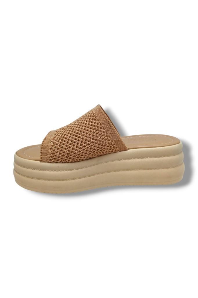 Efsun 3009-25 Triko Anatomik Dolgu Topuk Kadın Terlik