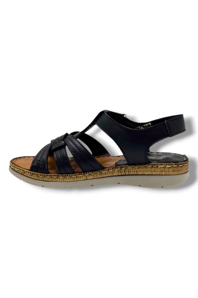 Ellanor S-050-26 Hakiki Deri Anatomik Taban Kadın Sandalet