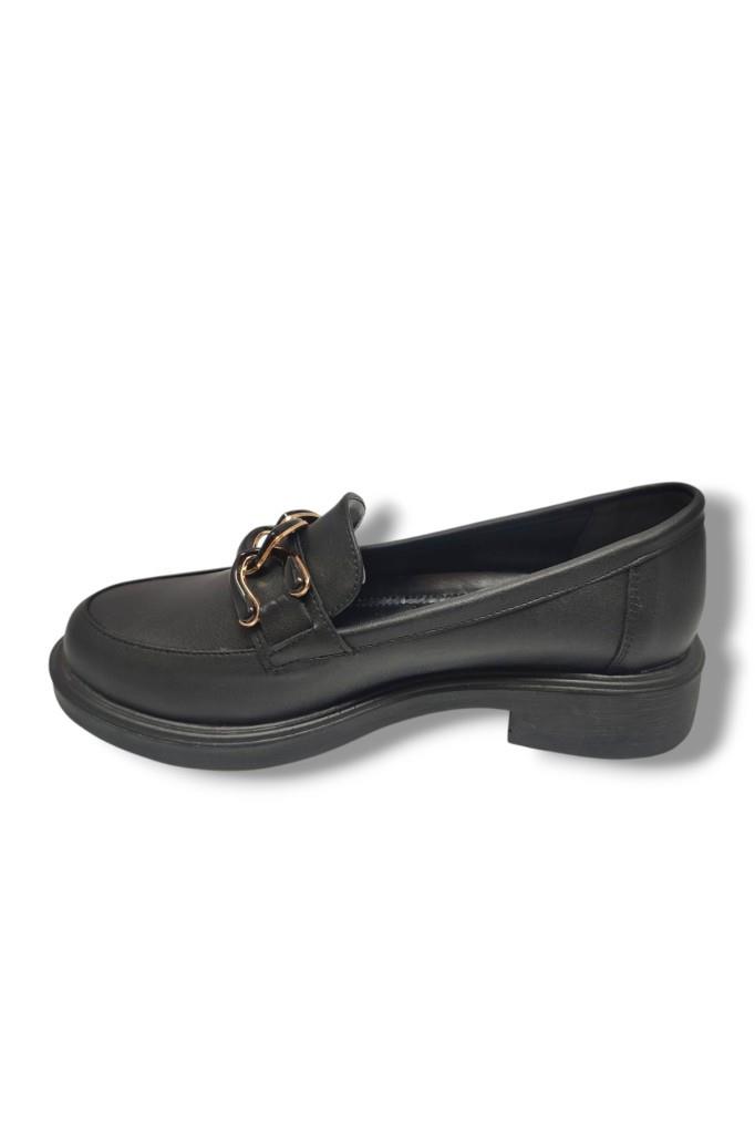 Fancy 125-25 Deri Anatomik Halka Zincirli Casual Kadın Ayakkabı