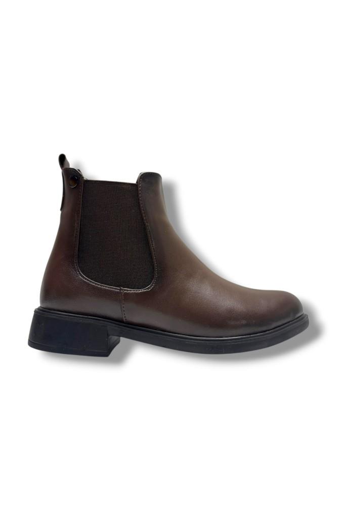 Fancy 5006-26 Anatomik Cilt Deri Lastikliı Kadın Bot