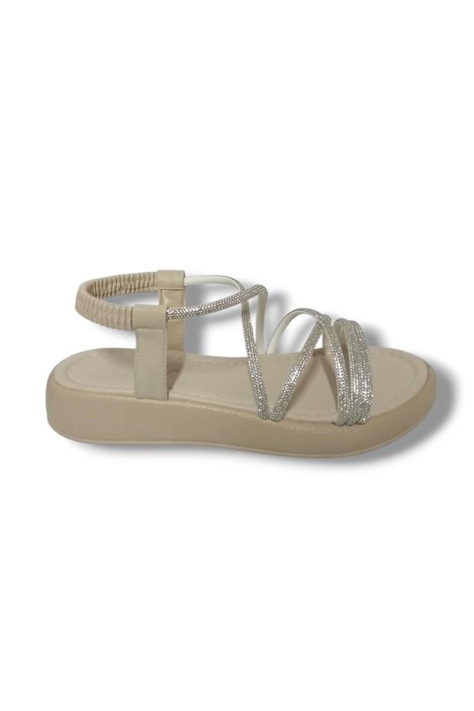 Fancy 51-25 Antomik Taşlı Dolgu Topuk Kadın Sandalet
