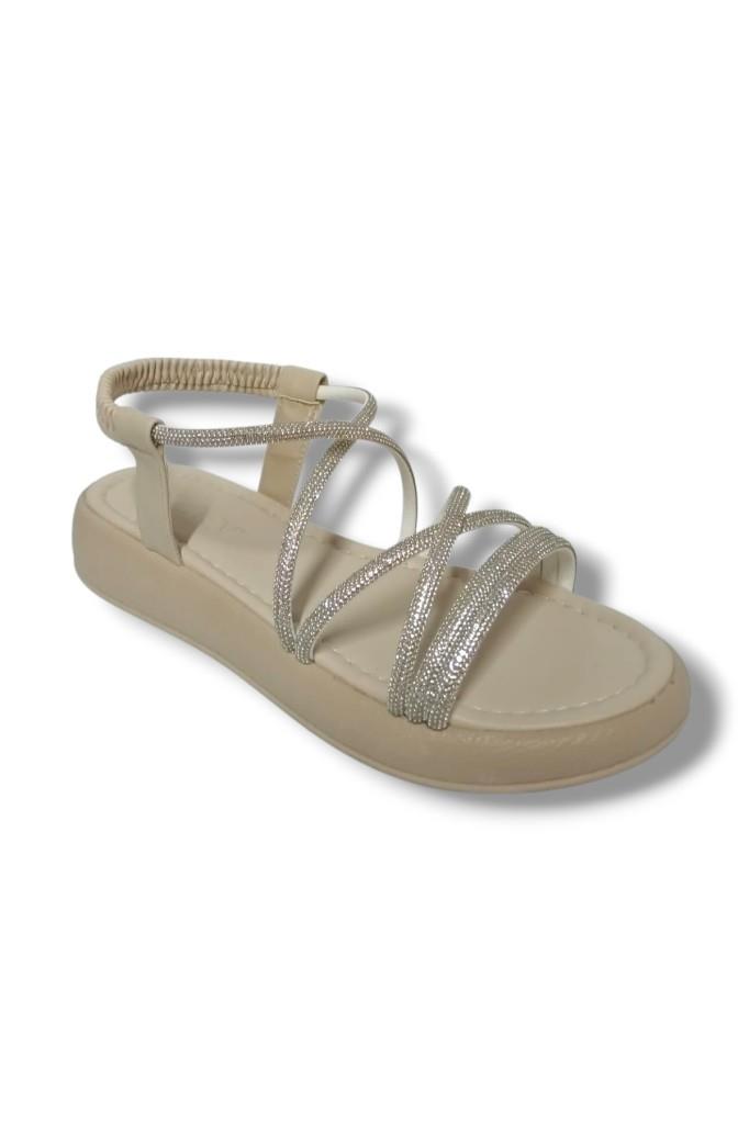 Fancy 51-25 Antomik Taşlı Dolgu Topuk Kadın Sandalet