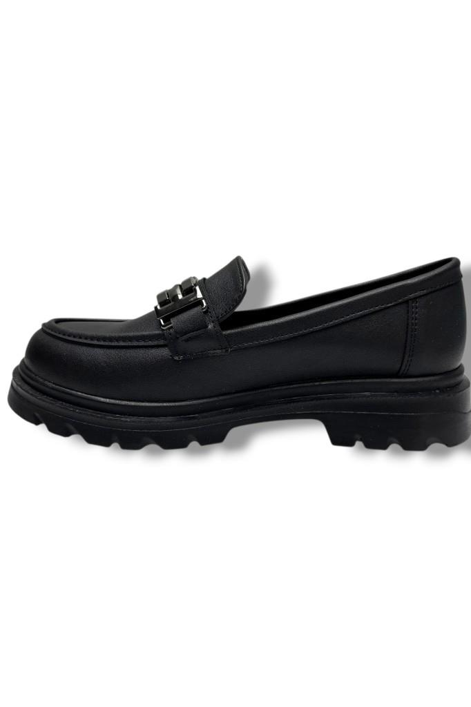 Fancy 801-26 Deri Loafer Tokalı Anatomik Kadın Ayakkabı