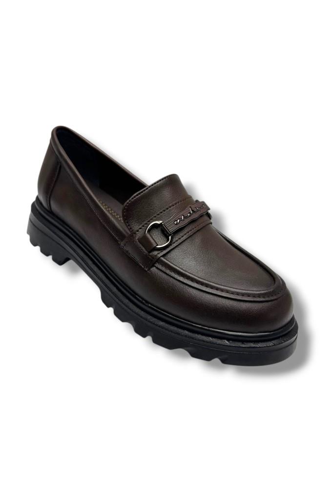 Fancy 832-26 Cilt Deri Anatomik Tokalı Casual Kadın Ayakkabı