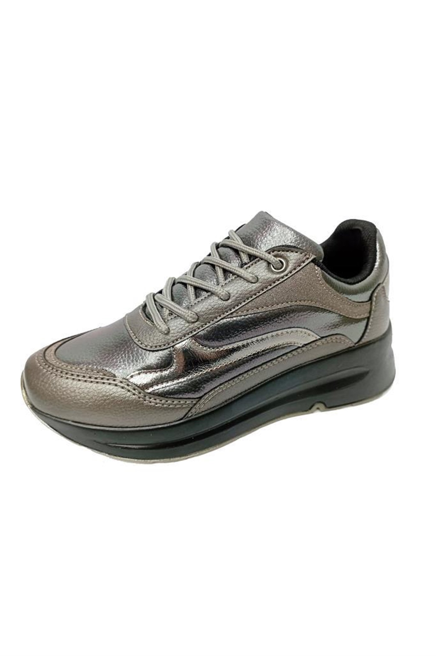 Flet 137-22K Deri Trend Fashion Kadın Sneakers Ayakkabı