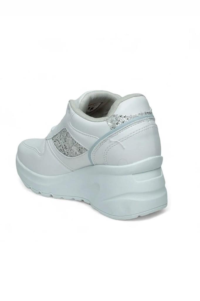 Flet 185-26 Cilt Deri Fashion Anatomik Dolgu Taban Kadın Sneaker