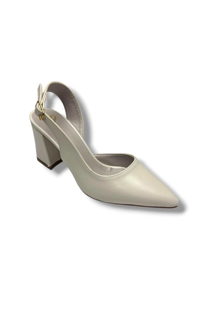 Gedik Pasha 909-26 Cilt Kare Topuk Kadın Stiletto (8cm)