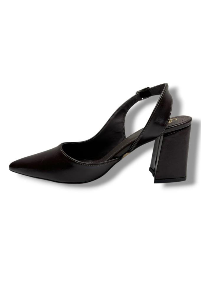 Gedik Pasha 909-26 Cilt Kare Topuk Kadın Stiletto (8cm)