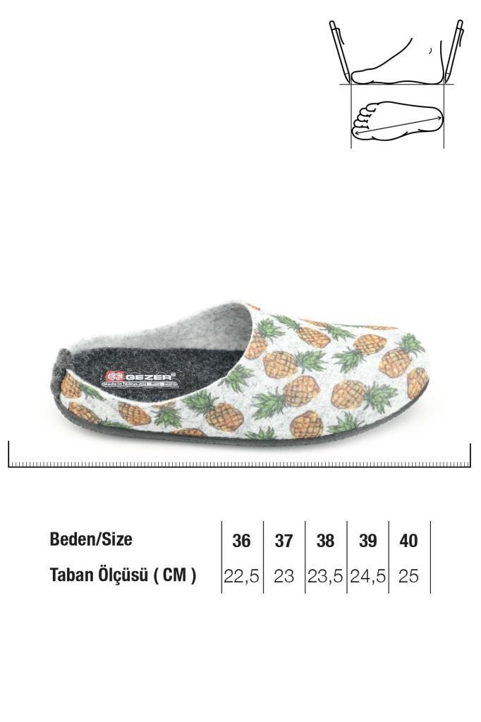 Gezer 14489 Termal Kumaş Kadın Ev Terlik