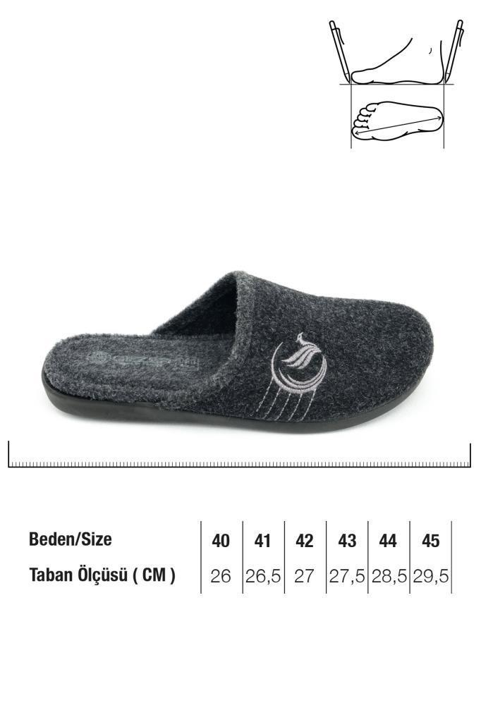 Gezer 14627 Termal Kumaş Erkek Ev Terlik