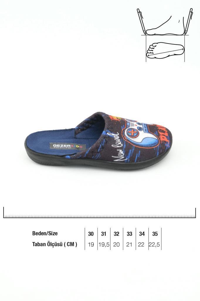 Gezer 15416 Termal Kumaş Erkek Çocuk Ev Terlik 26-29