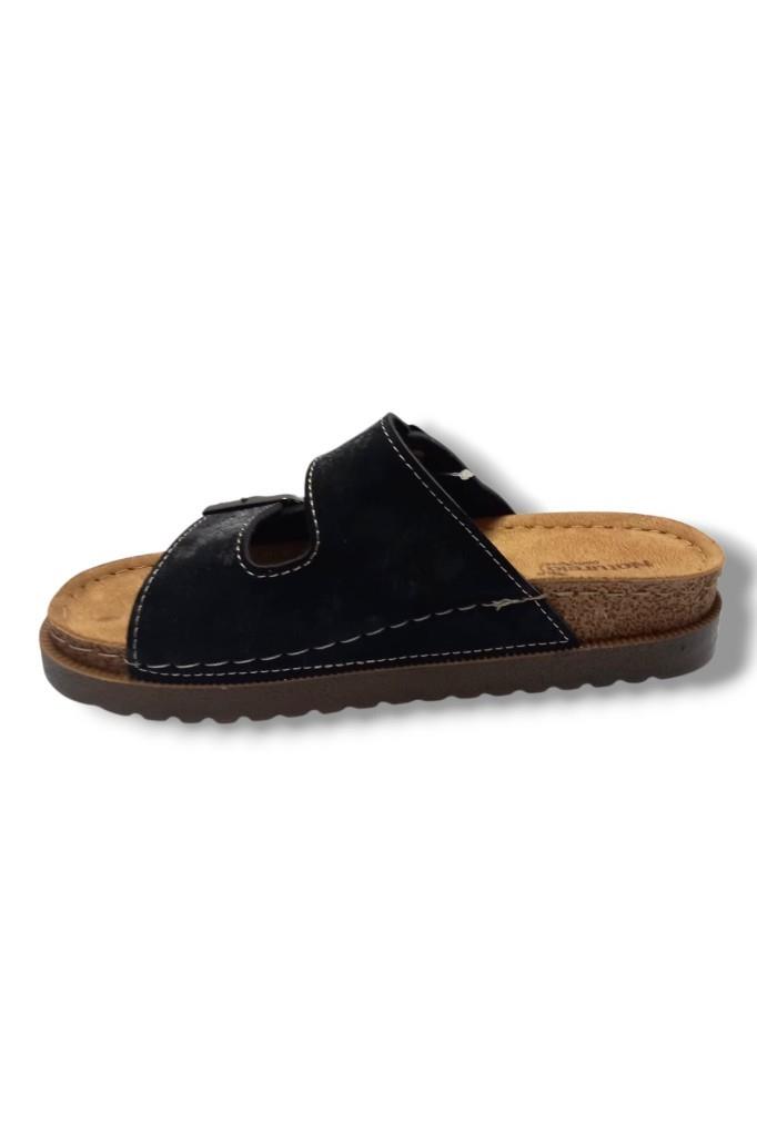 Gezer 16323-25 Parlak Çift Bant Anatomik Kadın Terlik