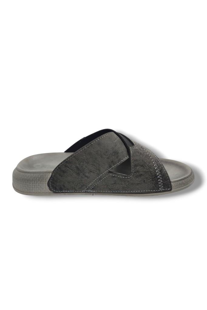 Gezer 16387-25 Deri Anatomik Çapraz Bant Erkek Terlik