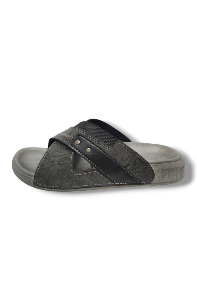 Gezer 16387-25 Deri Anatomik Çapraz Bant Erkek Terlik